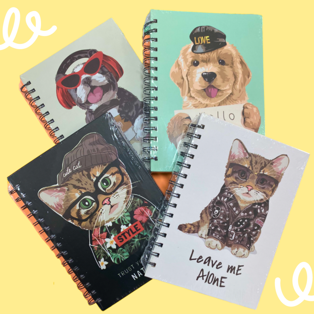 Libreta  argollada Perro y Gato