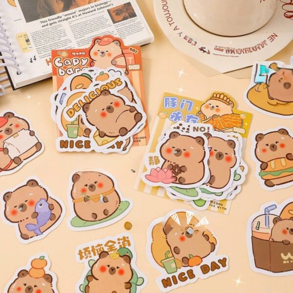 Stickers de Divertidos Capybaras 30 Pcs - Imagen 5