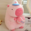 capybara beisbolero peluche de felpa rosa