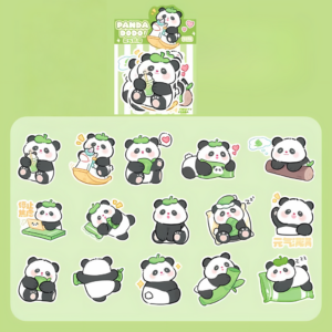 Stickers de Panda Cariñoso 30 unidades