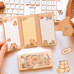 mini Libreta con broche Adorable Capybara estilo folleto - Imagen 5