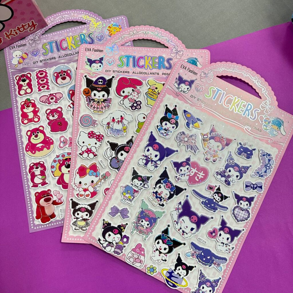 Lamina de stickers 3D diseños