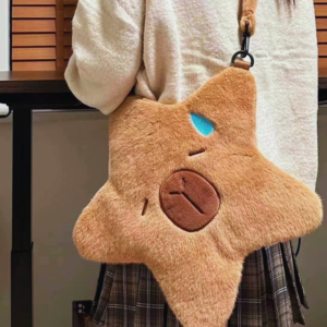 Bolso Estrella Kawaii con Capybara, Diseño Único y Adorable