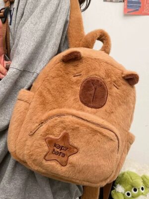 Mochila Kawaii de Capybara, Diseño Exclusivo - Imagen 4