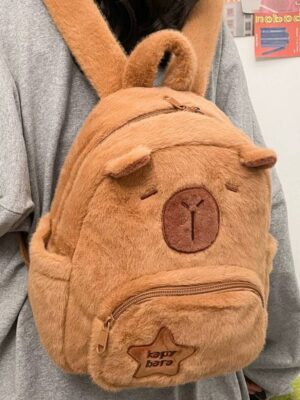 Mochila Kawaii de Capybara, Diseño Exclusivo - Imagen 2