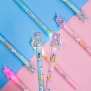 Lápiz gel azul con Luz de Unicornio 2 colores - Imagen 3