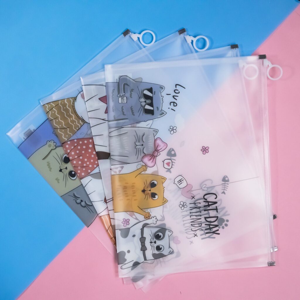 Bolsa con Cremallera de Gatitos kawaii 4 Modelos