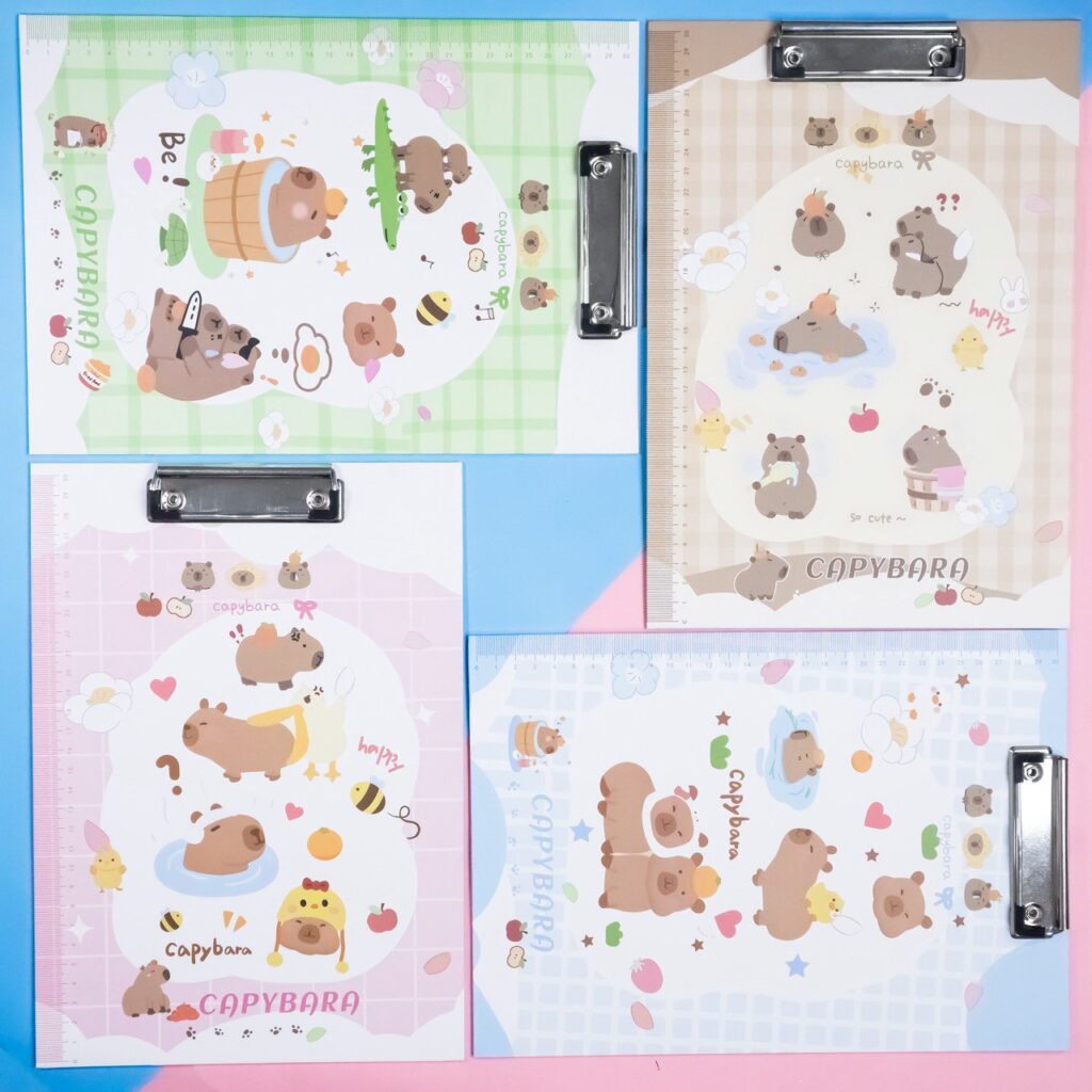 Tabla Sujeta Papeles Capybara Splash 4 Modelos
