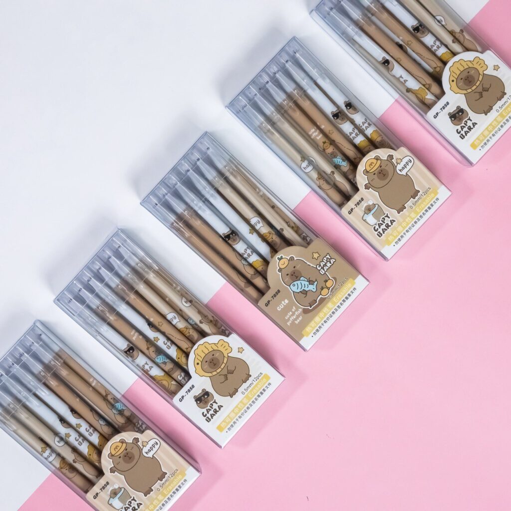 Set de Lápices Borrables de Capybara 12 pcs