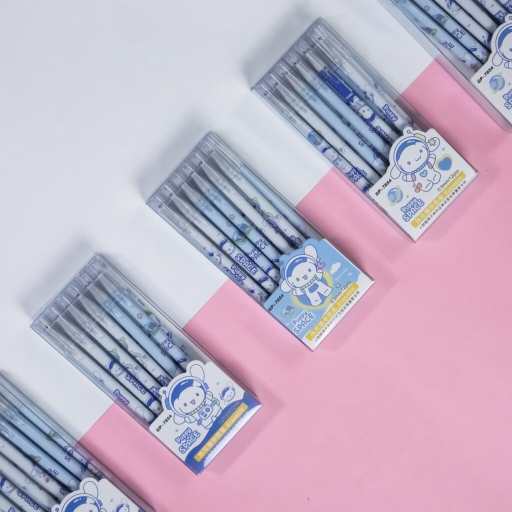 Set de Lápices Borrables espacial 12 pcs