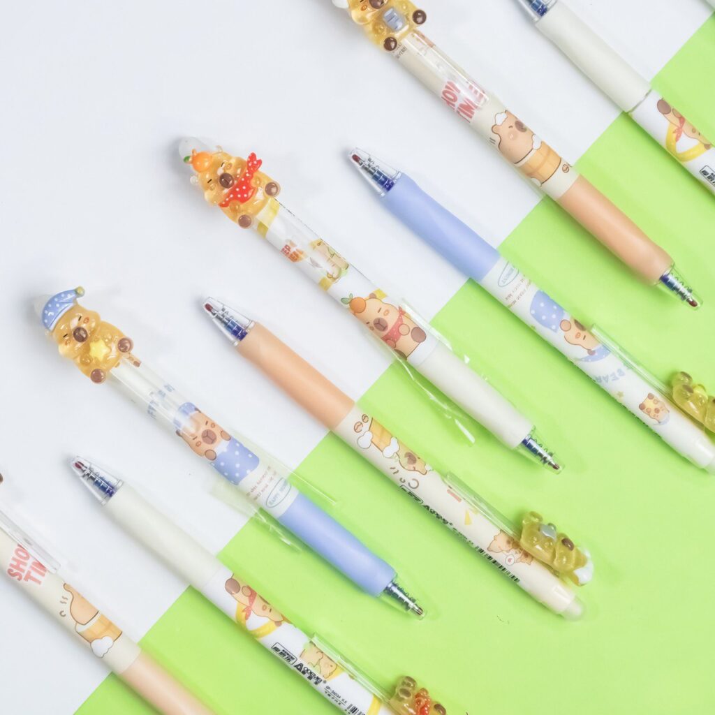 Pluma  adorable Tinta Gel Borrable de Capybara