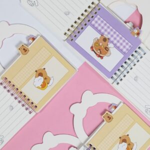 Libreta en forma de Regalo con Diseño de Capybaras - Imagen 3