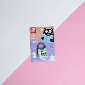 Candado con Diseño de Gato con Cerradura de Cifra, 4 Modelos Surtidos - Imagen 3