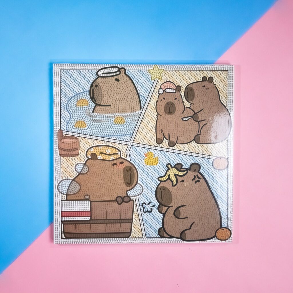 Dibujo de Diamante grande  Capybara, 2 Modelos Surtidos