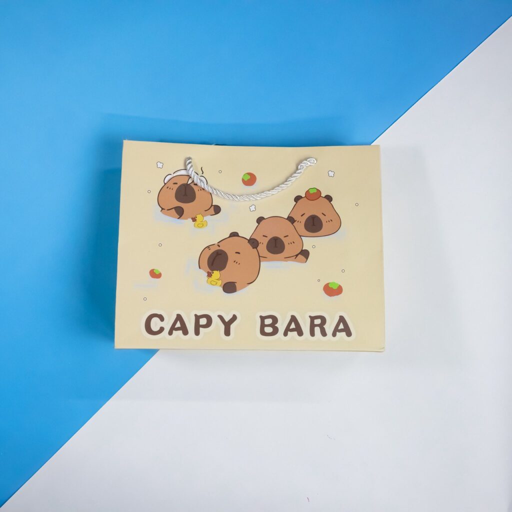 Bolsa de Regalopequeña Capybara Cute, 4 Modelos Surtidos