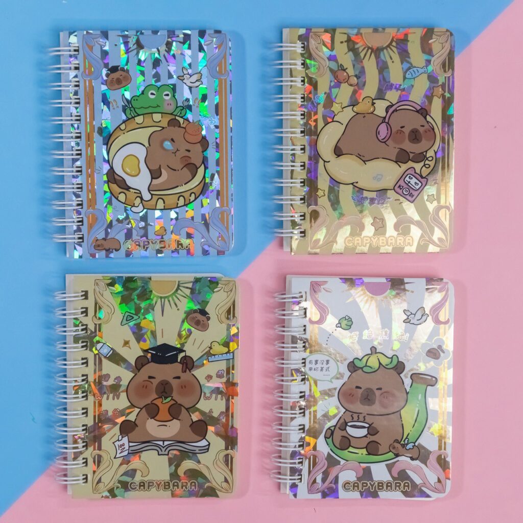 Mini Libreta Holográfica de Capybara, 80 Páginas
