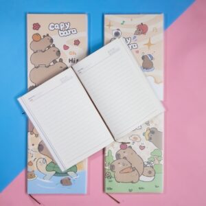 Libreta Kawaii con Hoja Lineal de Capybara