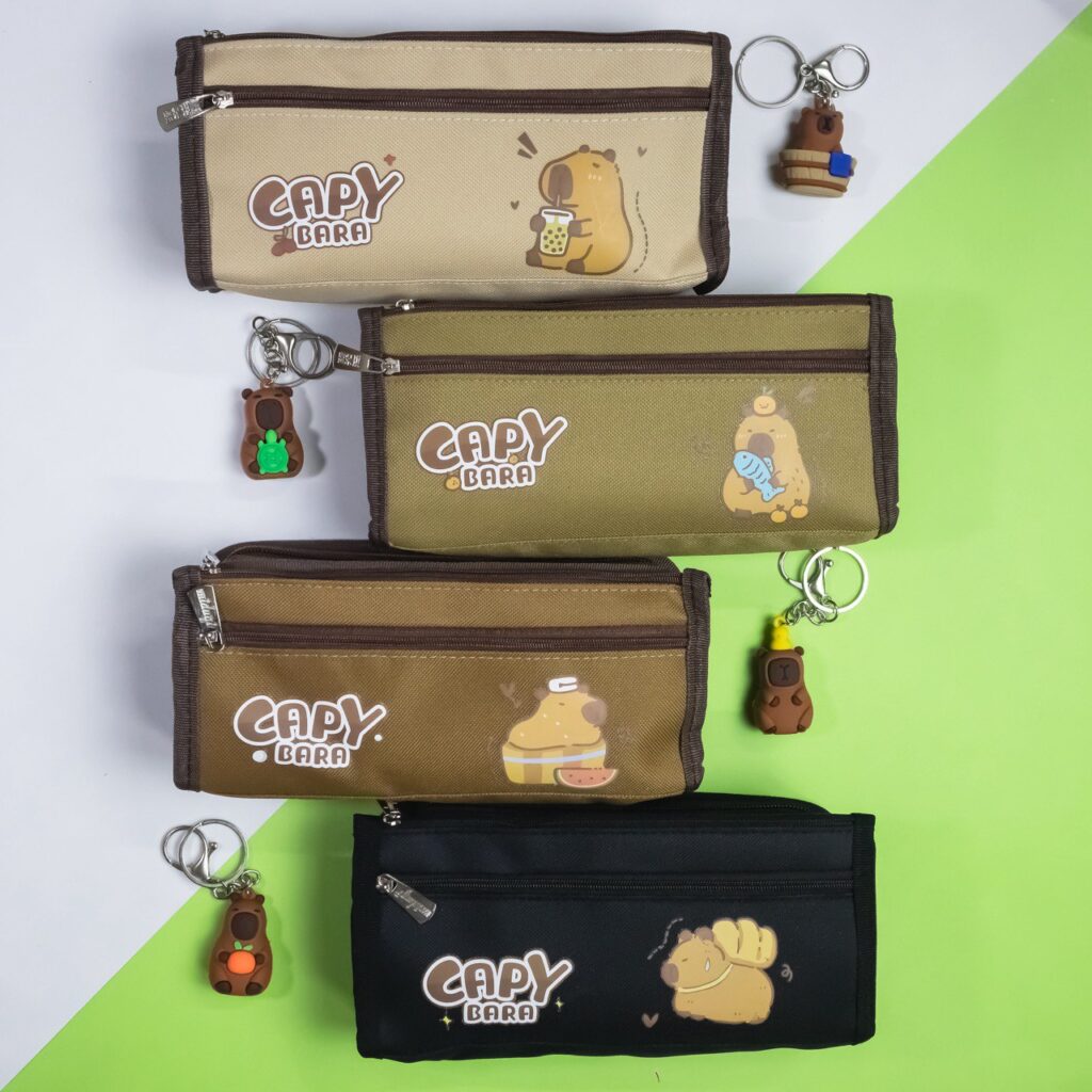 Estuche  adorable de Lápices Capybara, 4 Modelos Surtidos