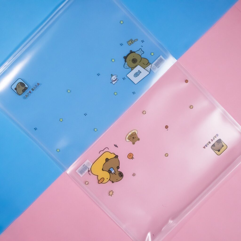 Bolsa con Cremallera Transparente de Capybara, 4 Modelos Surtidos