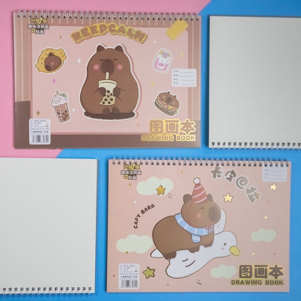 Libro para Pintar con Argolla A4 de Capybara,