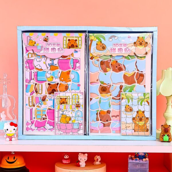 Puzzles Armables Capybara 2 Diseños - Imagen 4