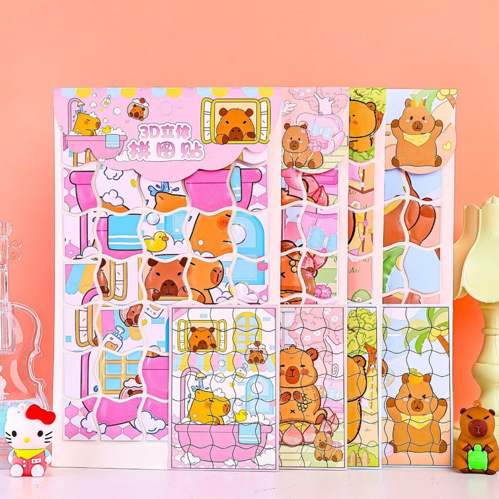 Puzzles Armables Capybara 2 Diseños Adorables