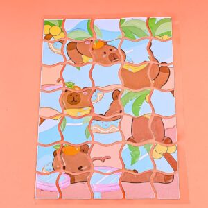 Puzzles Armables Capybara 2 Diseños Adorables - Imagen 5