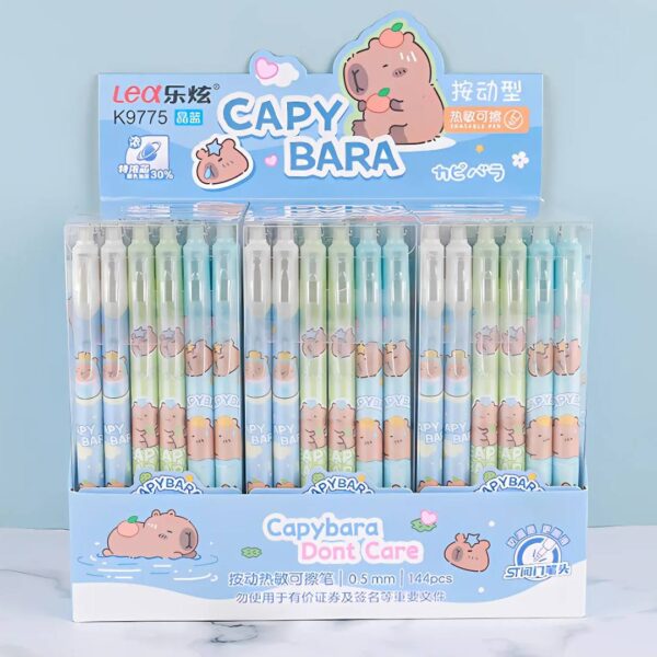 Set de Lapices capybara Tinta gel azul