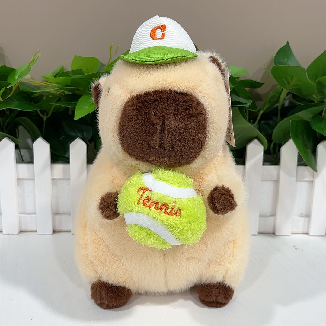 Peluche Capybara Beisbolero de 23 cm 4 Peluche Capybara Beisbolero de 23 cm - Imagen 4