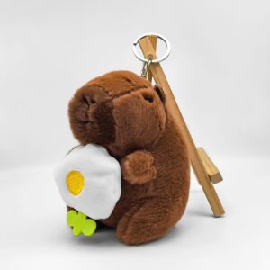 Llavero de Peluche Capybara con Flor, 12 cm - Imagen 5