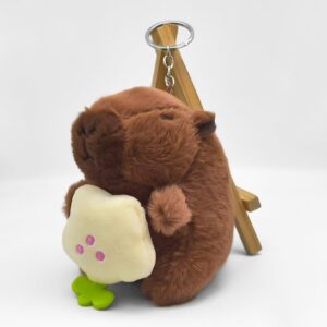 Llavero de Peluche Capybara con Flor, 12 cm - Imagen 7