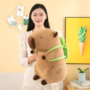 Peluche de felpa Capybara con Mochila de Tortuga - Imagen 4