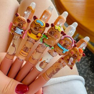 Lapiz tinta gel bobrable Capybara, 6 Modelos - Imagen 4