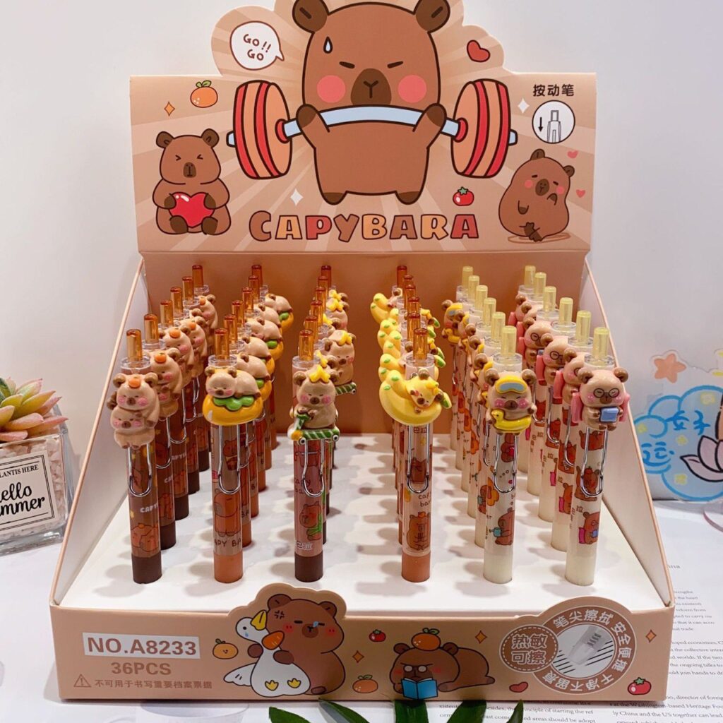 Lapiz borrable de capybara CUTE