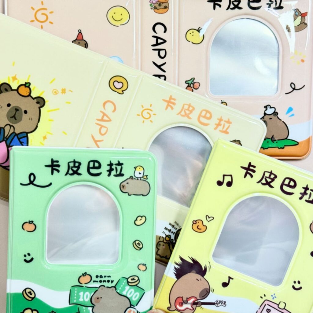 Binder Capybara kawaii con 18 Hojas 4 Modelos