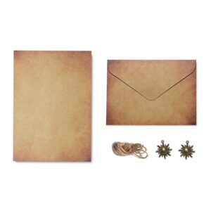 Papel de Carta Vintage con Sobres 10 pcs - Imagen 8