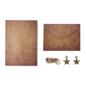 Papel de Carta Vintage con Sobres 10 pcs - Imagen 9