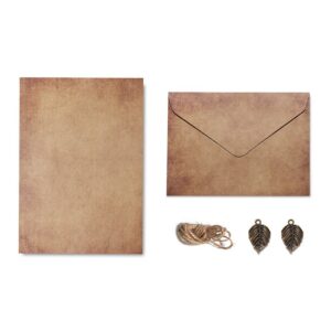 Papel de Carta Vintage con Sobres 10 pcs