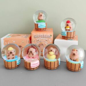 Esferas de Cristal con Luz y Figuras de Capybara - Imagen 9