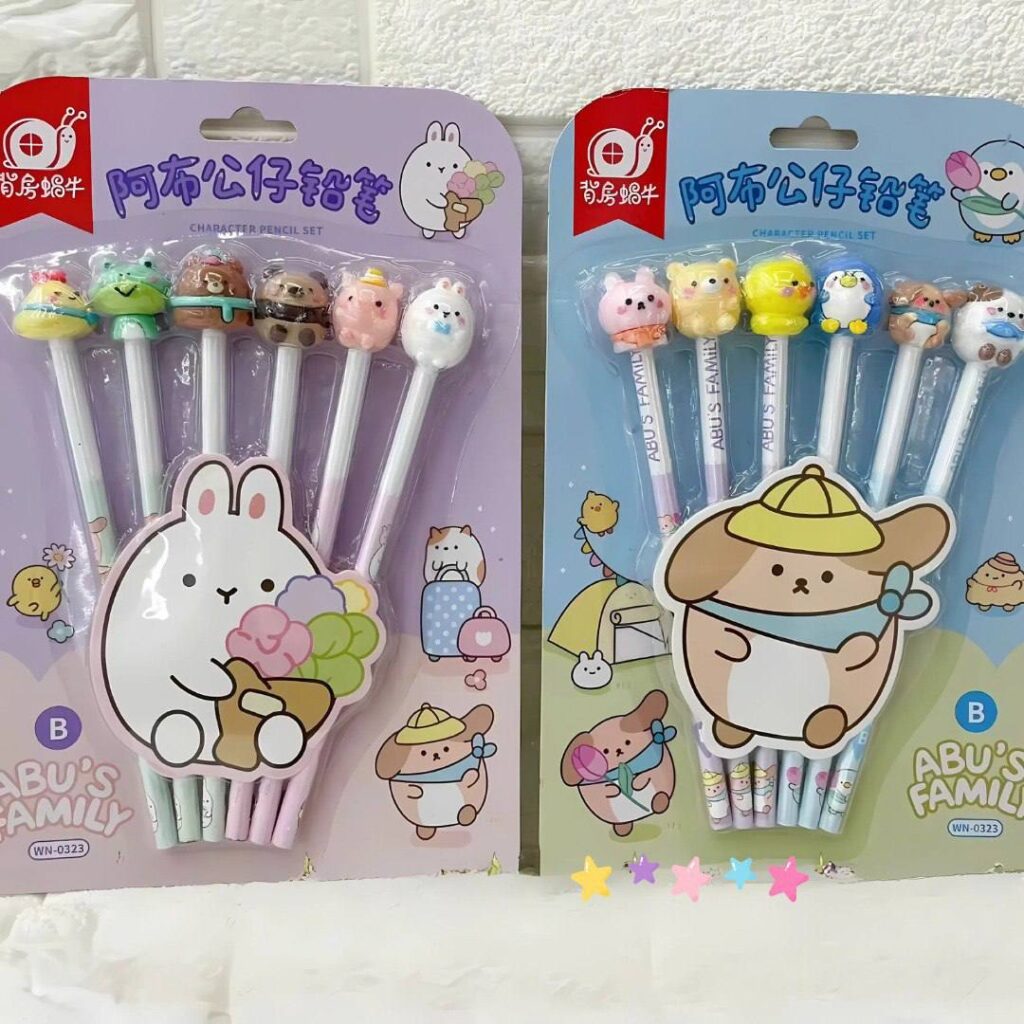 Lápices de Animalitos, 6 Piezas