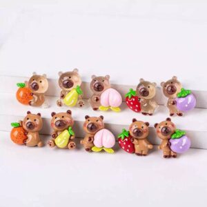 Stickers 3D Frutales de Capybara, 6 Piezas - Imagen 3