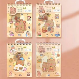 Croquera con Argolla Capybara A4, 40 Hojas - Imagen 1