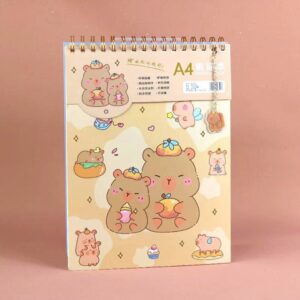 Croquera con Argolla Capybara A4, 40 Hojas - Imagen 2