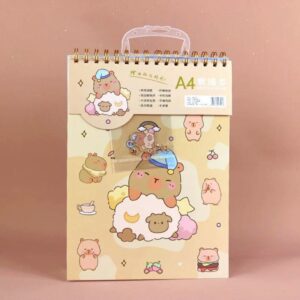 Croquera con Argolla Capybara A4, 40 Hojas - Imagen 3