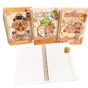 Libreta Argollada Grande Kawaii de Capybara - Imagen 1