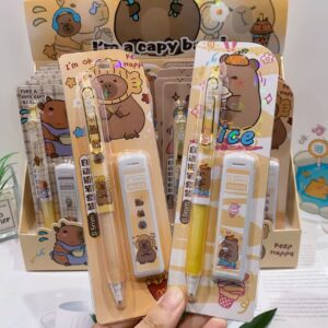 Set de Portaminas Kawaii de Capybara con Recambio - Imagen 4