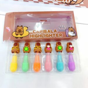Set de Destacadores Fluorescentes de Capybara - Imagen 5