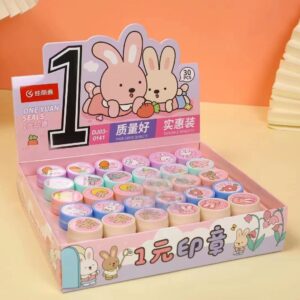 Sello Kawaii de Conejo, 10 Modelos Surtidos - Imagen 3
