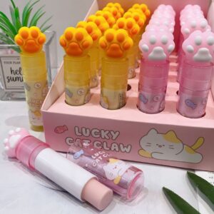 Goma de borrar patita de gato 4 modelos de PVC - Imagen 4