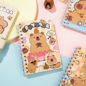 Libreta con Espiral y Broche de Capybara, 80 Hojas de colores - Imagen 6